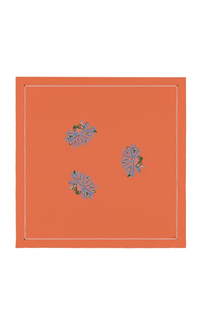 Campante Tablecloth Flor Calendula Copper In Brown