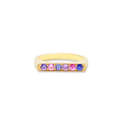 CAMPBELL + CHARLOTTE CAMPBELL + CHARLOTTE EDGE STRAIGHT STACKING RING