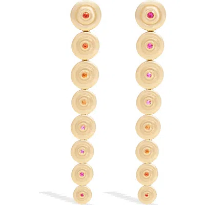 Campbell + Charlotte Evolve Shoulder Duster Earring In Brown