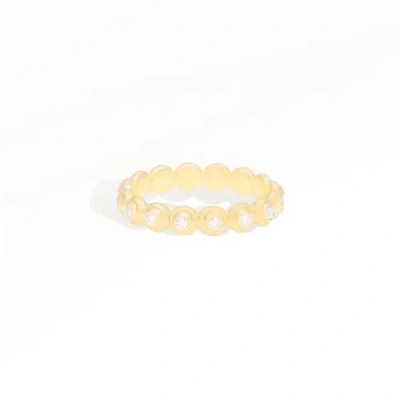 Campbell + Charlotte Evolve Stacking Ring In Pink
