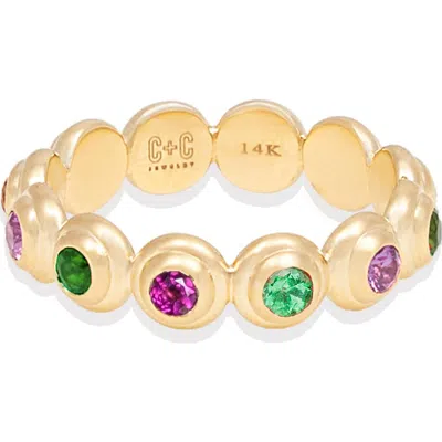 Campbell + Charlotte Evolve Stacking Ring In Gold