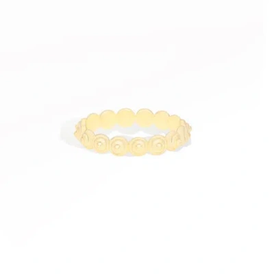Campbell + Charlotte Evolve Stacking Ring In Gold