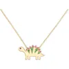 Campbell + Charlotte Juju Dino Charm Necklace In Neutral