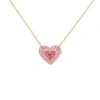 Campbell + Charlotte Juju Heart Charm Necklace In Gold
