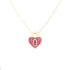 Campbell + Charlotte Juju Heart Locket Charm Necklace In Neutral