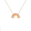 Campbell + Charlotte Juju Rainbow Charm Necklace In Gold