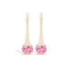 Campbell + Charlotte Revel Bobble Chandelier Earring In Pink
