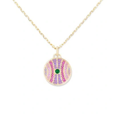 Campbell + Charlotte Revel Large Dimensional Pendant In Multi