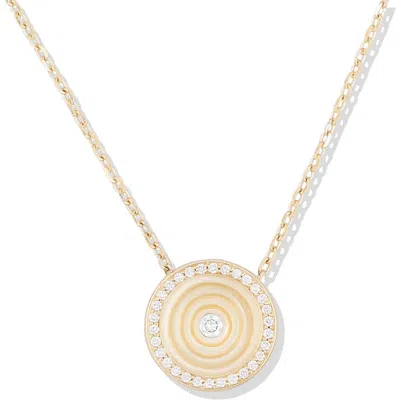 Campbell + Charlotte Revel Small Dimensional Pendant In Gold
