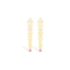 Campbell + Charlotte Spark Chevron Link Chandelier Earring In Gold