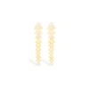 Campbell + Charlotte Spark Chevron Link Chandelier Earring In Gold