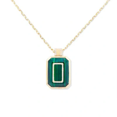 Campbell + Charlotte Spark Emerald Cut Pendant Necklace In Multi