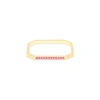 Campbell + Charlotte Spark Octagon Bangle Bracelet In Gold