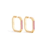 Campbell + Charlotte Spark Octagon Hoop Earring In Gold
