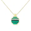 Campbell + Charlotte Spark Octagon Pendant Necklace In Gold