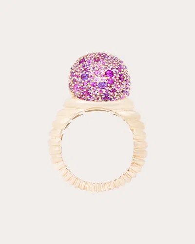 Campbell + Charlotte Women's Amethyst Revel Bobble Cocktail Ring In Purple