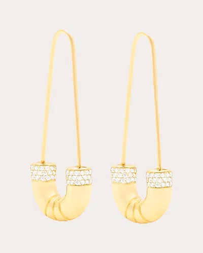 Campbell + Charlotte Women's Crew 14k Gold Diamond Tube Earrings