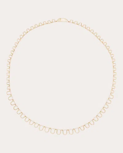 Campbell + Charlotte Women's Diamond Found Curve Link Riviere Necklace In Gold