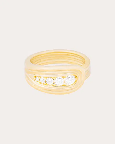 Campbell + Charlotte Women's Diamond Found Nest Bypass Ring In Gold