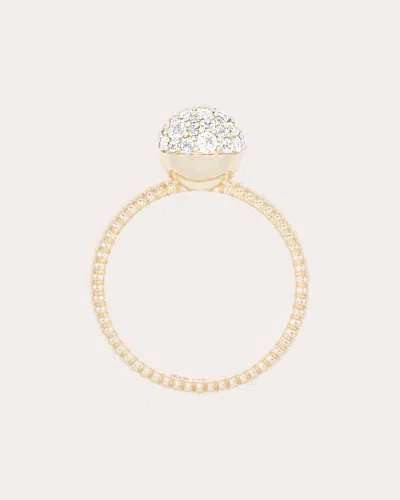 Campbell + Charlotte Women's Diamond Revel Small Bobble Ring In Gold