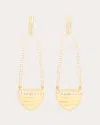 Campbell + Charlotte Women's Found Cap 14k Gold Diamond Chandelier Earrings In Gold