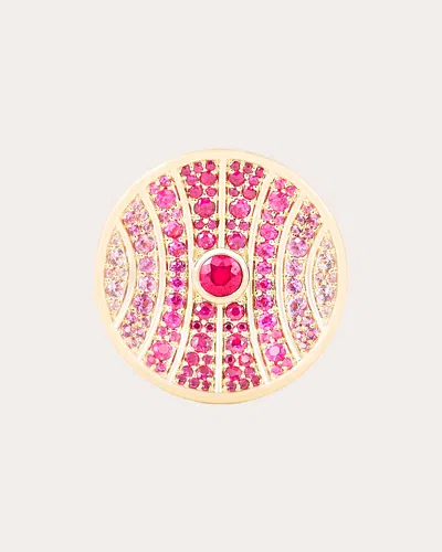 Campbell + Charlotte Women's Ruby & Pink Sapphire Revel Large Dimensional Ring