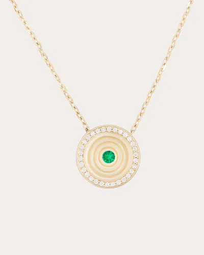Campbell + Charlotte Women's Small Revel 14k Gold Tsavorite And Diamond Pendant Necklace