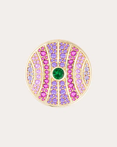 Campbell + Charlotte Women's Tsavorite & Amethyst Revel Large Dimensional Ring In Purple