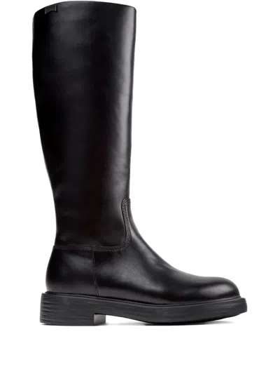 Camper 42mm Dean Leather Boots In Black