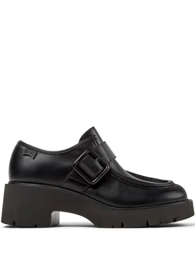 Camper High-heeled Loafers In Black