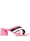 Camper Kiara Mules In Pink