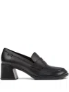 Camper 65mm Kora Leather Loafers In Black