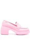 Camper Thelma 67mm Block-heel Loafers In Pink