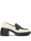Camper Thelma Colorblock Platform Loafer In Weiss
