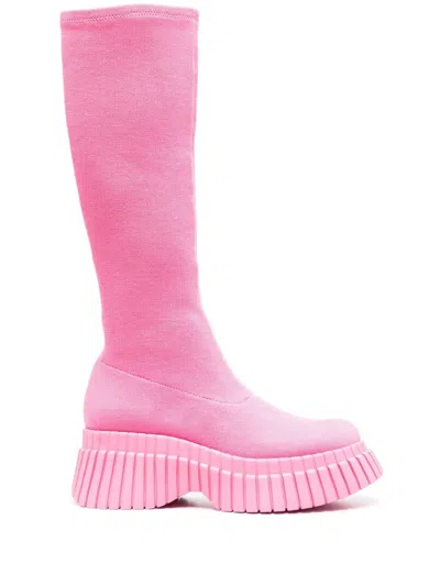 Camper Stiefel Mit Plateau 70mm In Pink
