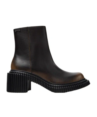 Camper 70mm Pix London Zip-up Boots In Black