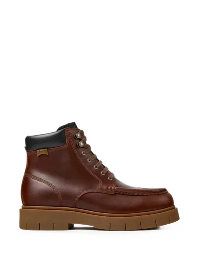 Camper Alaro Ankle Boots In Brown