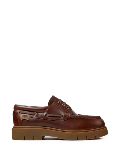 Camper Alaro Boat Shoes In Brown