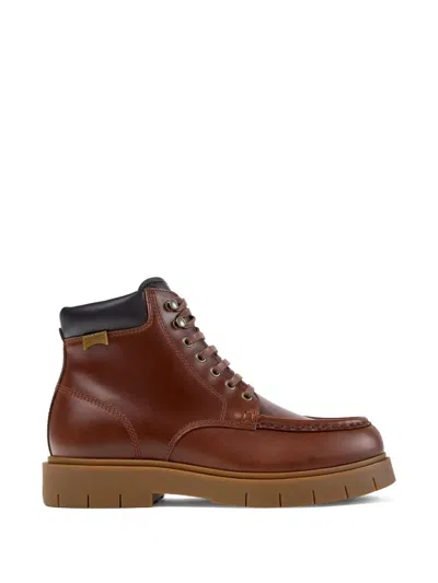 Camper Alaro Hiking Boots In Burgundy