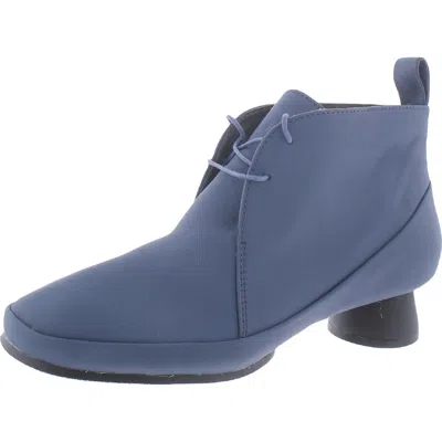Camper Alight Lace-up Womens Leather Booties Ankle Boots In Blue