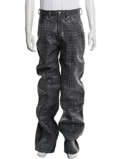 Pre-owned Camper Animal Print Pants In Grey
