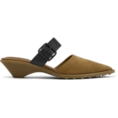 Camper Anita Buckle-detail Mules In Brown