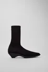 Camper Kitten Heel Ankle Boot In Black