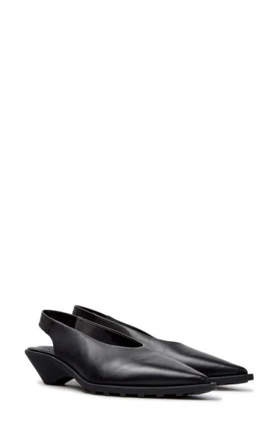 Camper Anita Slingback Pointed Toe Flat In Black