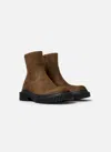 Camper Pix Berlin Zip-detail Platform Boots In Brown