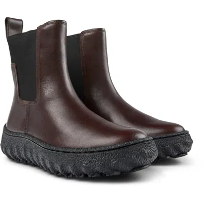 Camper Ankle Boots For Women In Burgundy