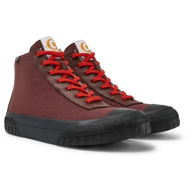 Camper Ankle Boots For Women In Burgundy
