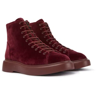 Camper Ankle Boots For Women In Burgundy