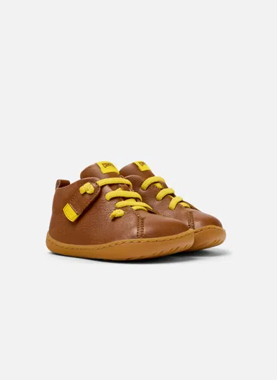 Camper Kids' Ankle-boot First Walkers  Peu Cami First Walker In Brown