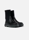 Camper Norte Round-toe Leather Boots In Black